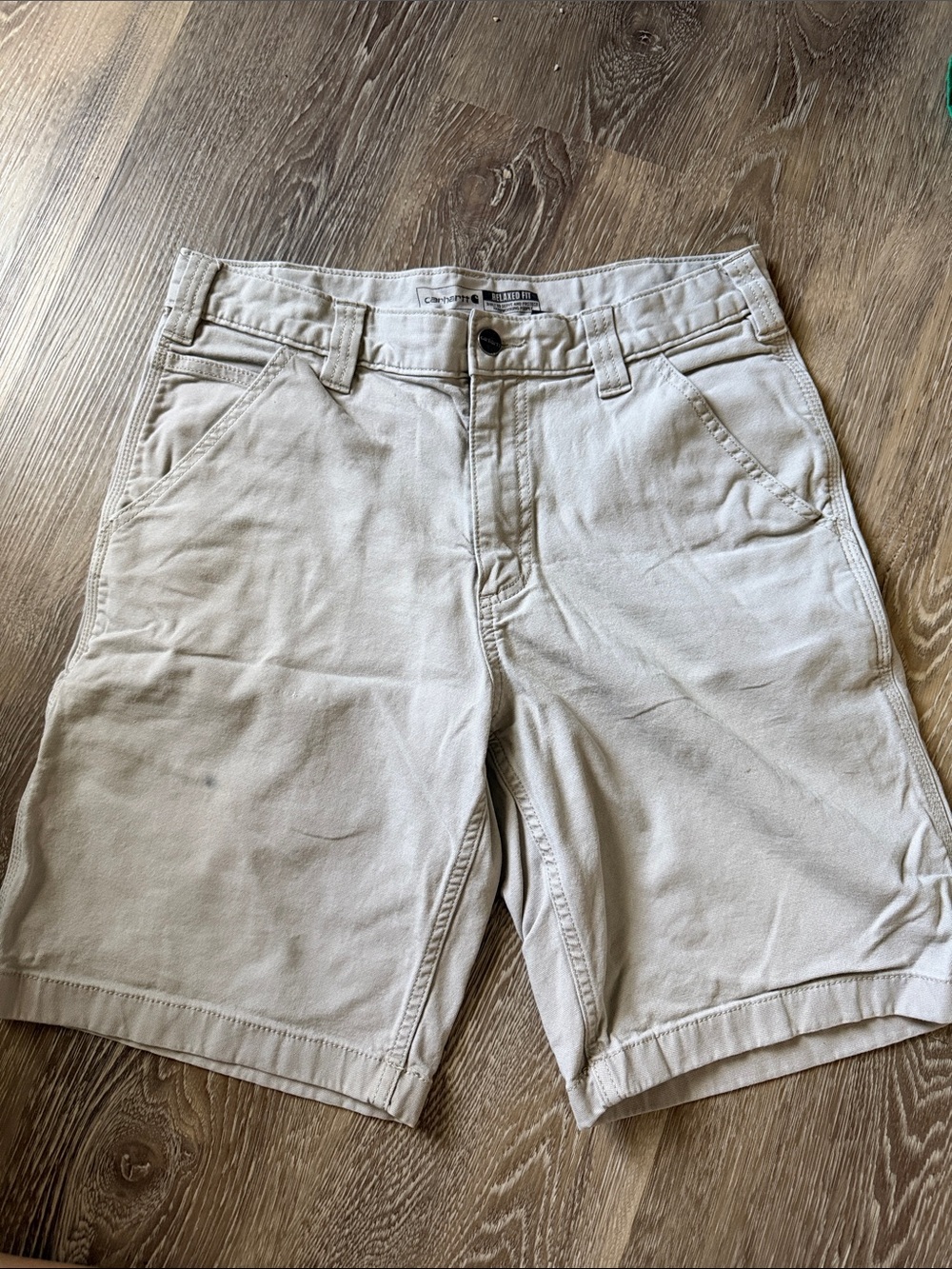 Carhartt Men's Flat Front Chino Shorts in Light Tan